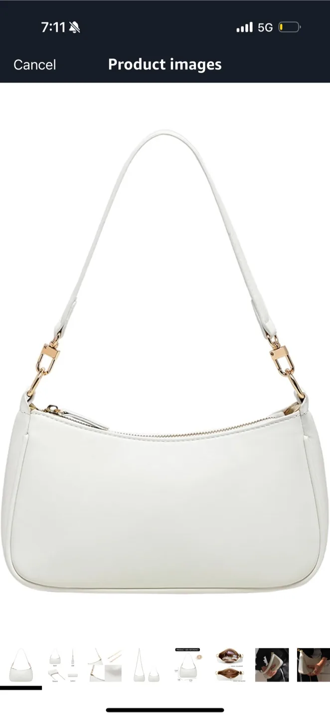 White Y2K Shoulder Bag thumbnail
