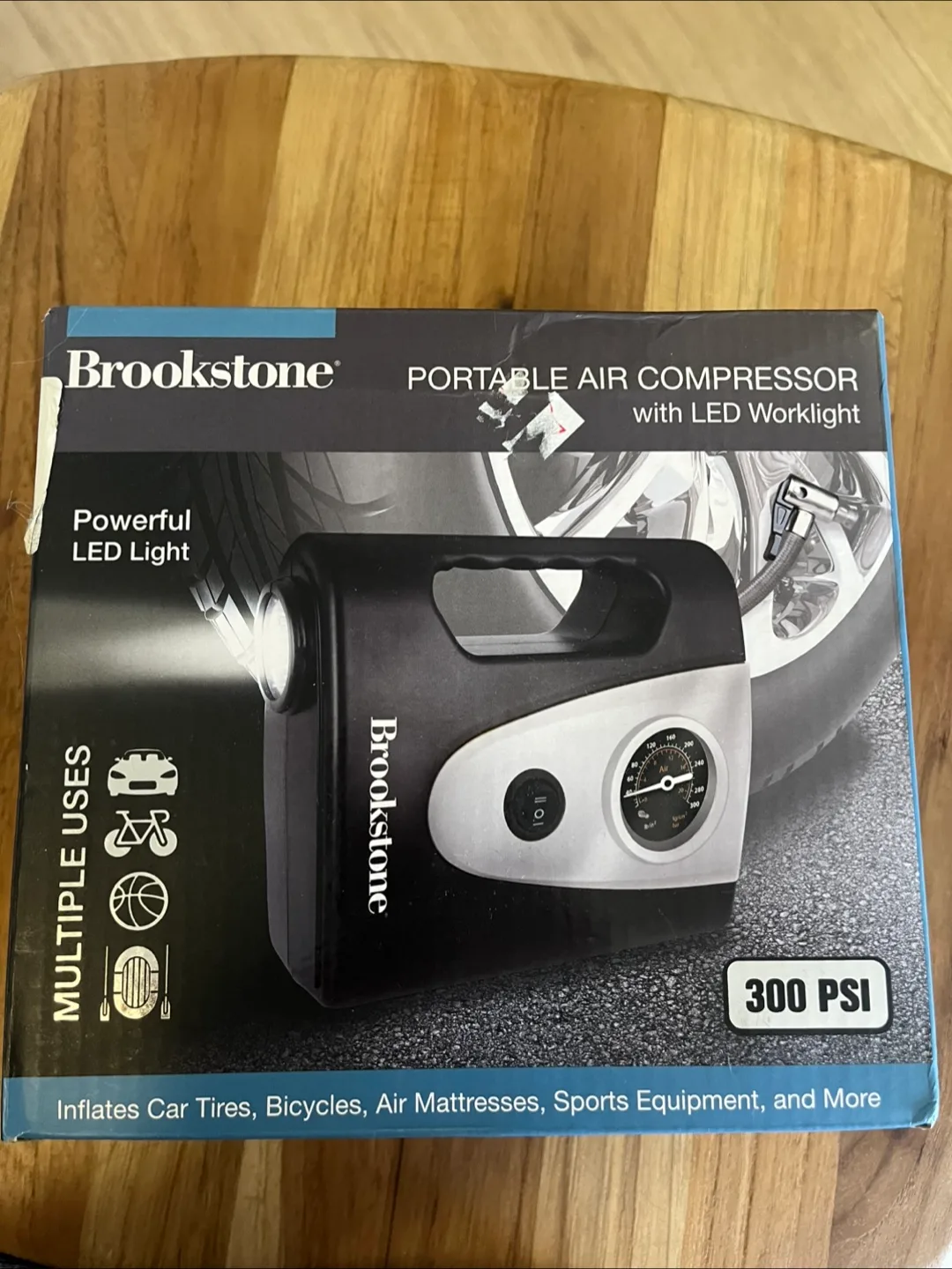 Brookstone Portable Air Compressor with LED Worklight thumbnail