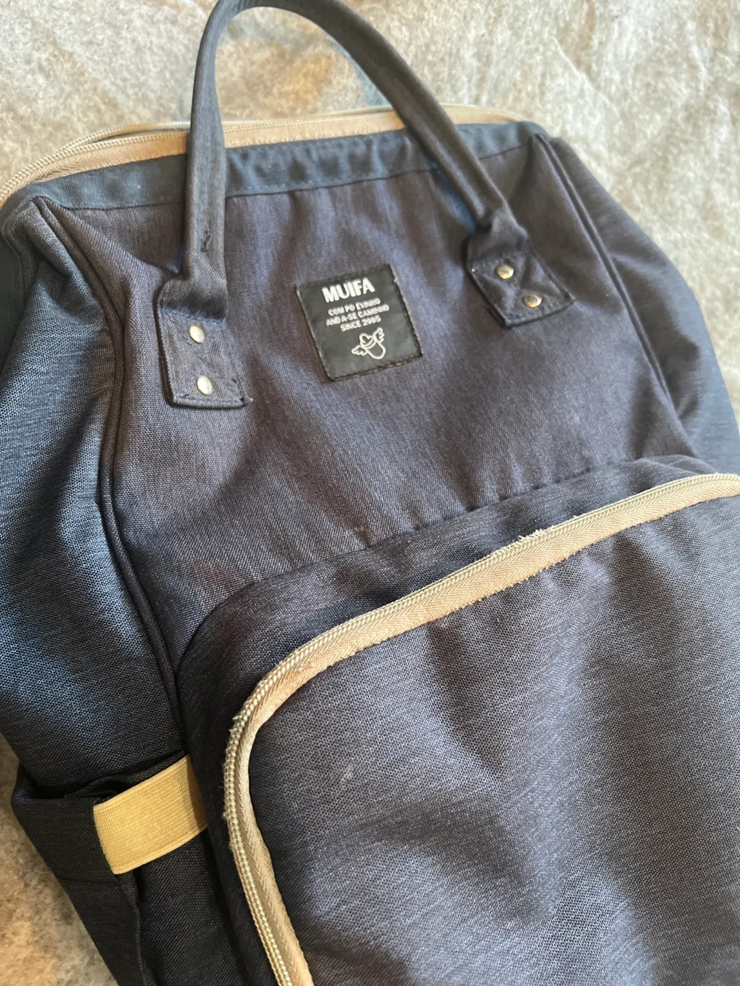 MUIFA Diaper Bag Backpack - Navy Blue thumbnail