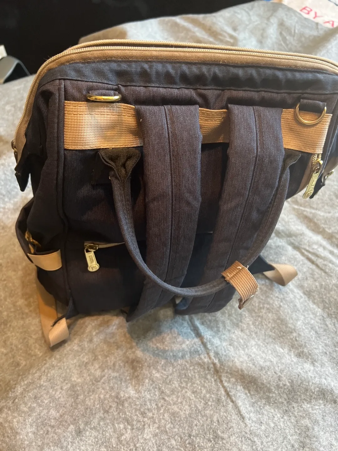 MUIFA Diaper Bag Backpack - Navy Blue image indicator(3)