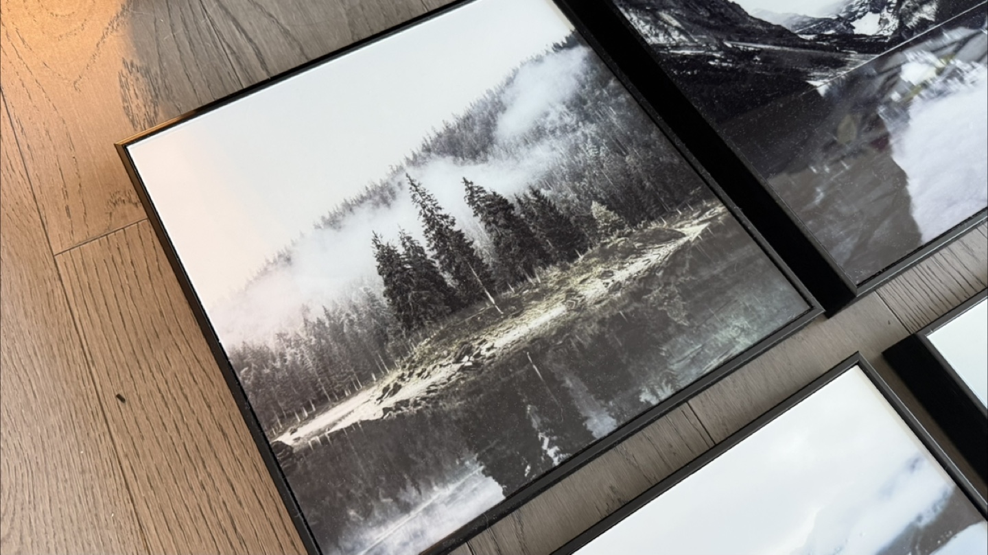 Set of 4 Framed Black and White Prints - photo 3