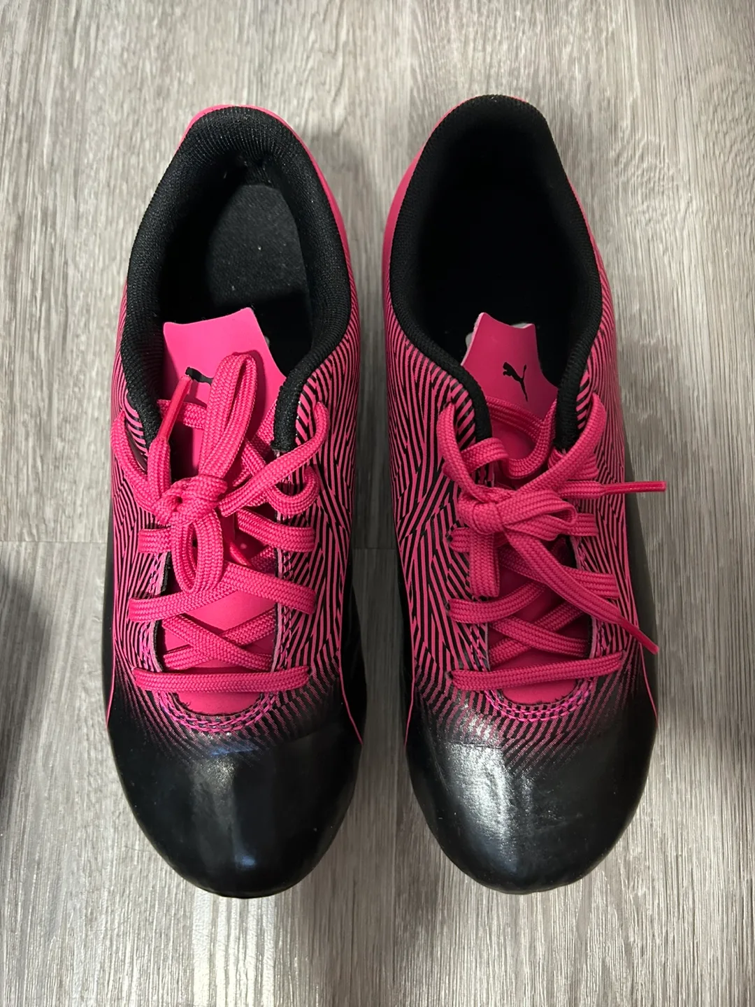Puma Spirit II FG Jr Soccer Cleats - Black/Pink, US 4 thumbnail