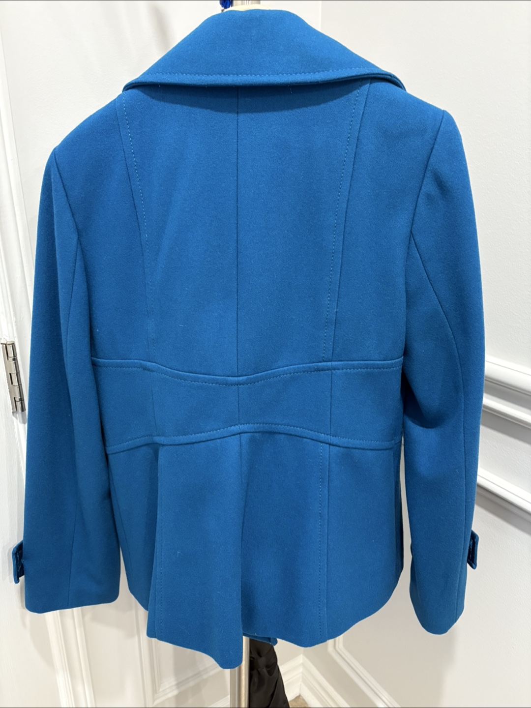 Kenneth Cole New York Blue Wool Pea Coat Size 10 - photo 3