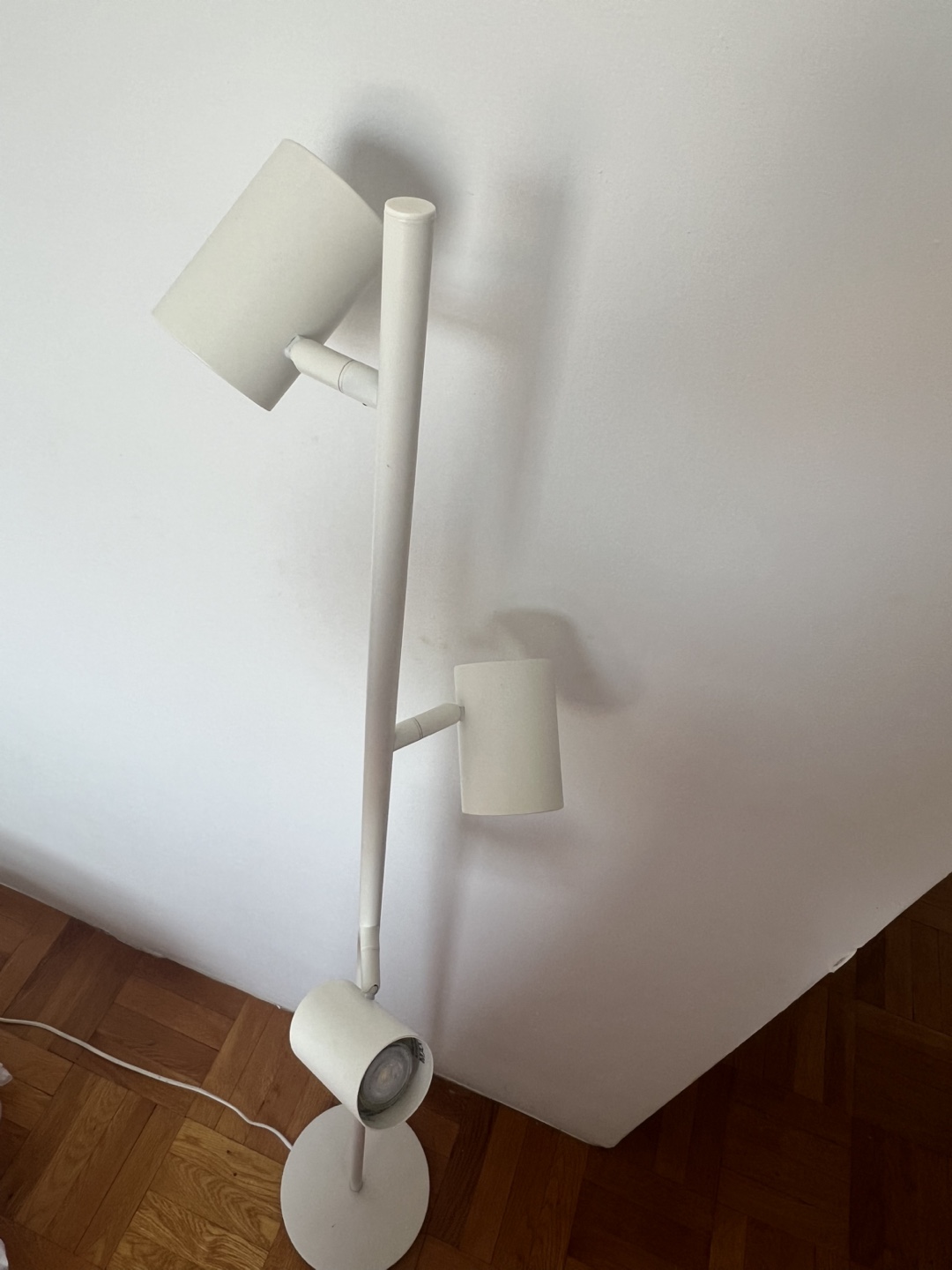 IKEA NYMÅNE Floor Lamp with 3 Spotlights - White - photo 4