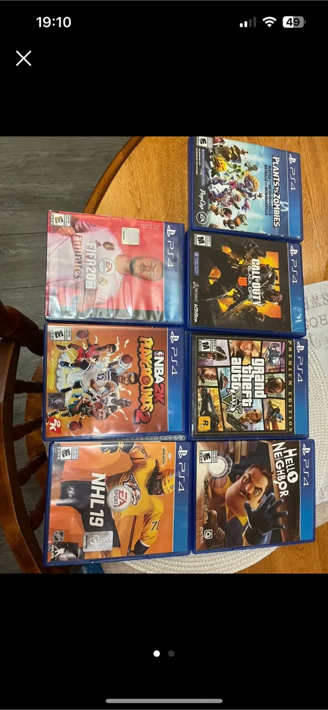 PS4 games for sale thumbnail