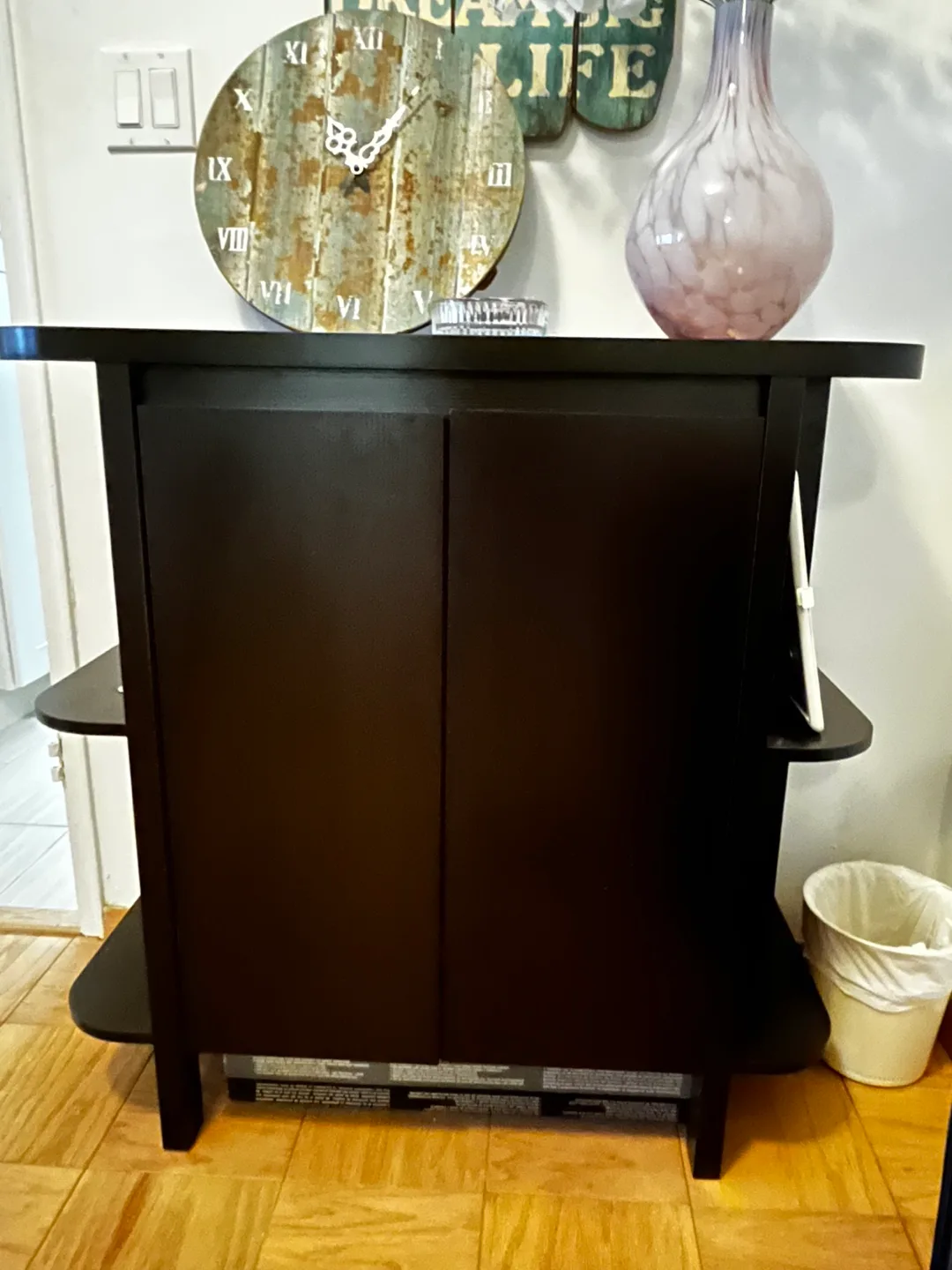 Dark Brown Bar Cabinet thumbnail