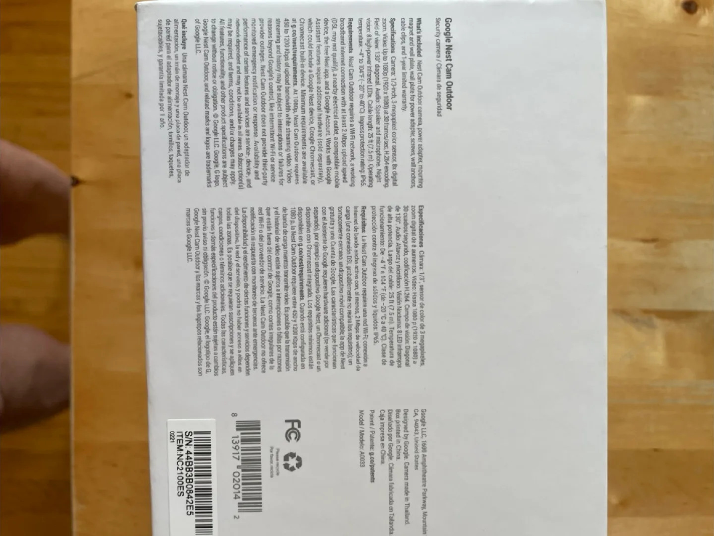 Google Nest Cam Outdoor - New in Box image indicator(6)