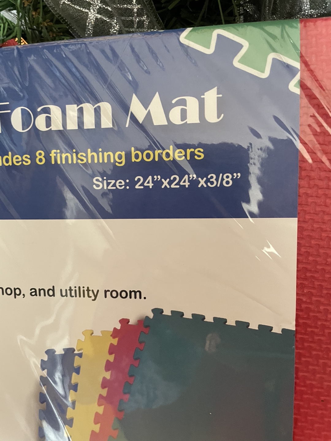 Interlocking Foam Mat 24"x24"x3/8" 20 each have 3 packages =60