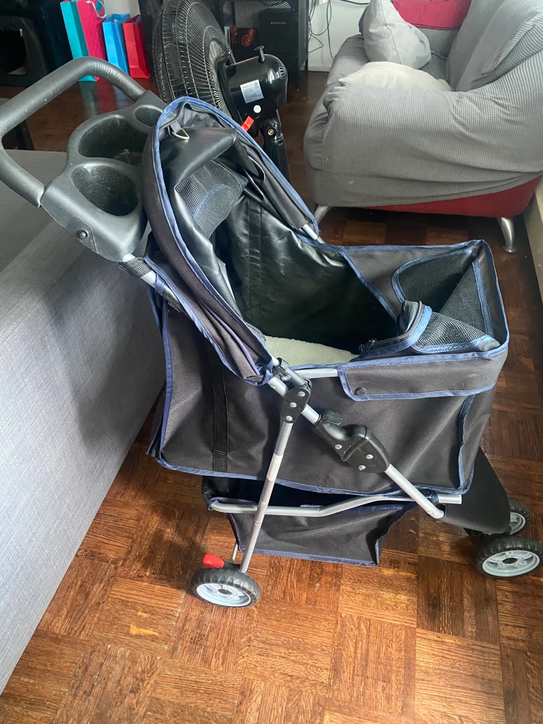 Pet Gear Pet Stroller - Black/navy thumbnail