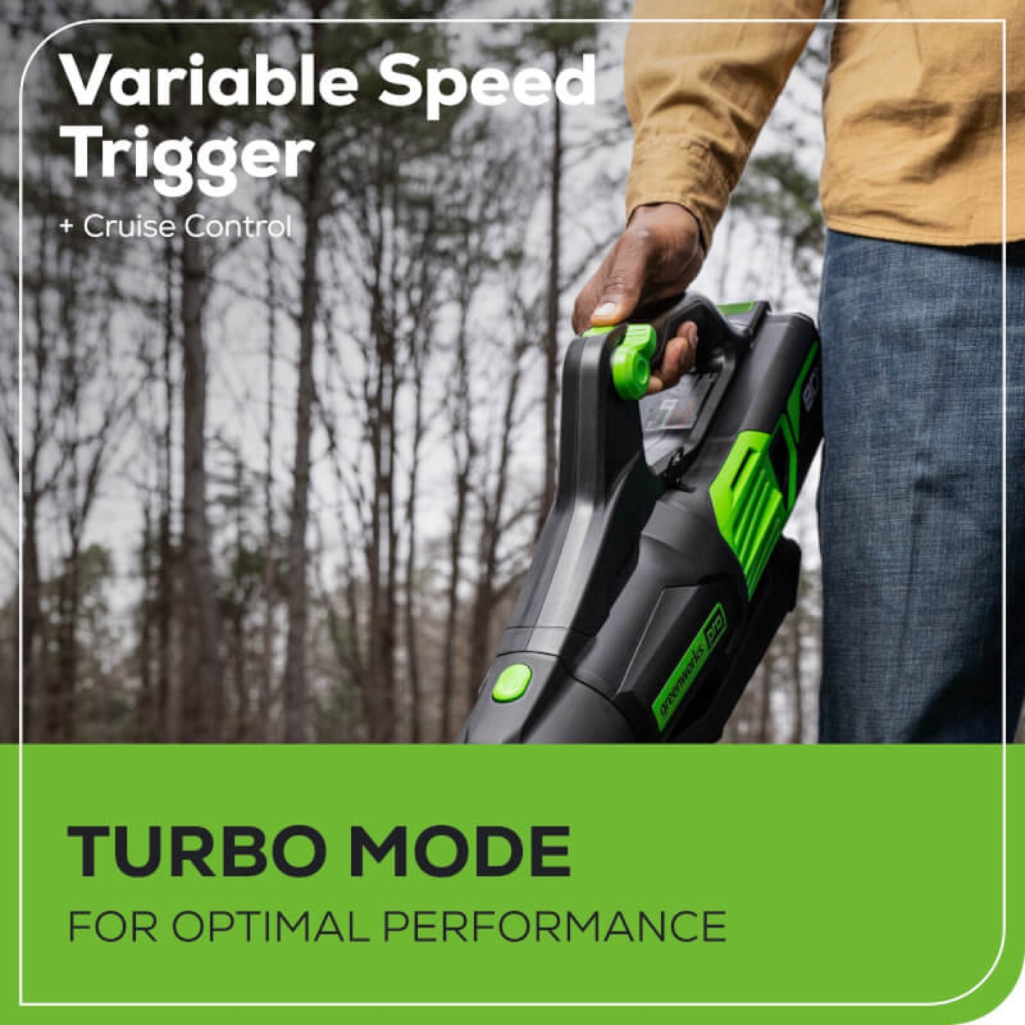 Greenworks 80V Leaf Blower 730CFM (Tool Only) - photo 3