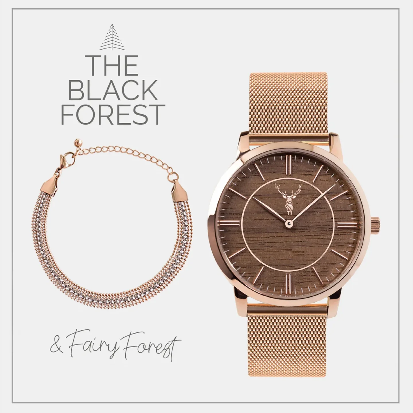 Timber & John  Rose Gold Watch & Bracelet Set thumbnail