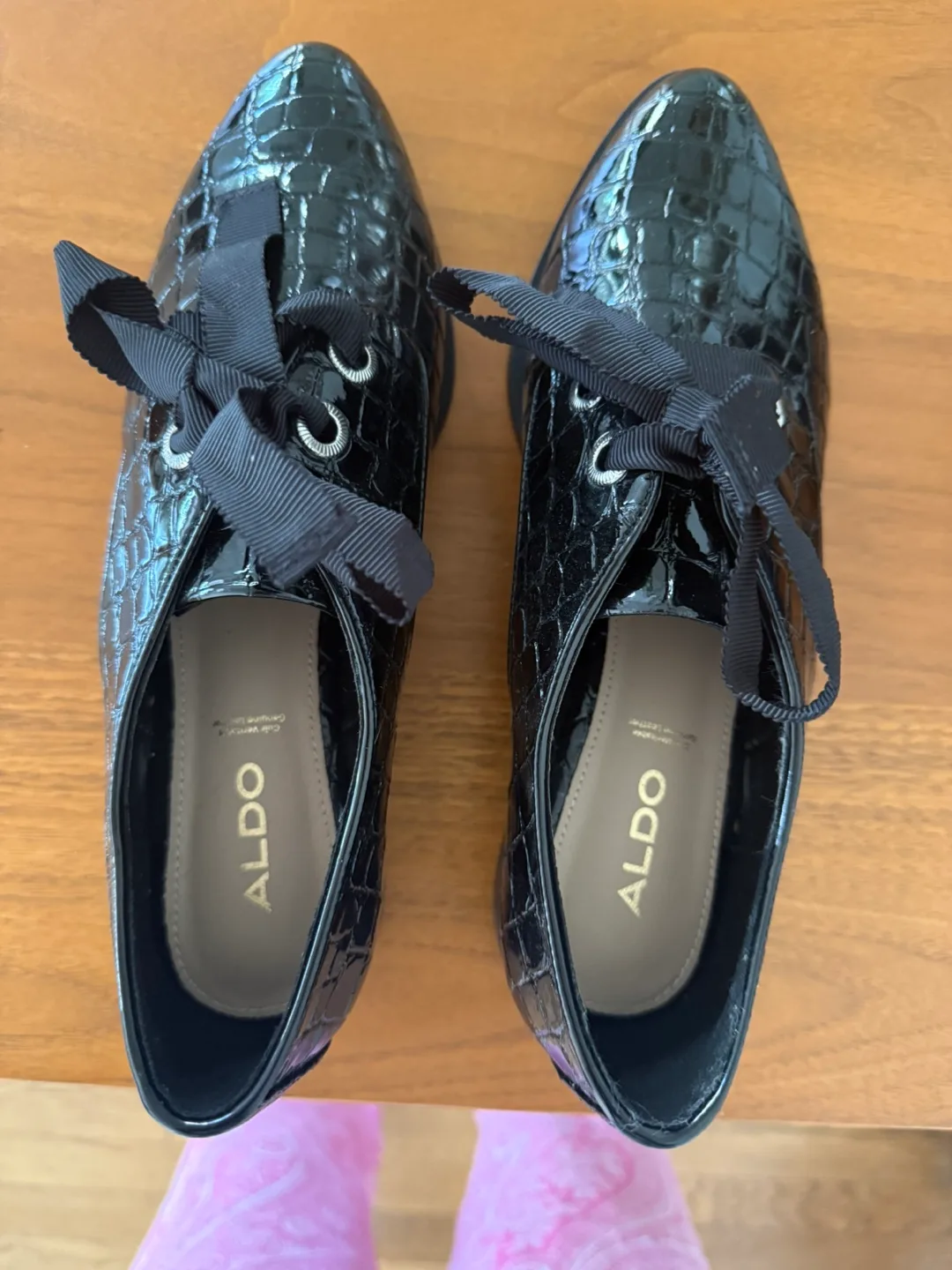 ALDO Black Oxford Shoes image indicator(2)