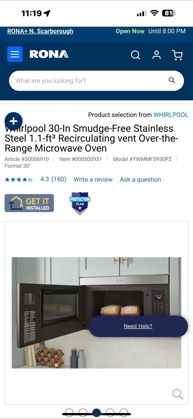 Whirlpool 30-In Smudge-Free Stainless Steel Microwave Oven image indicator(3)