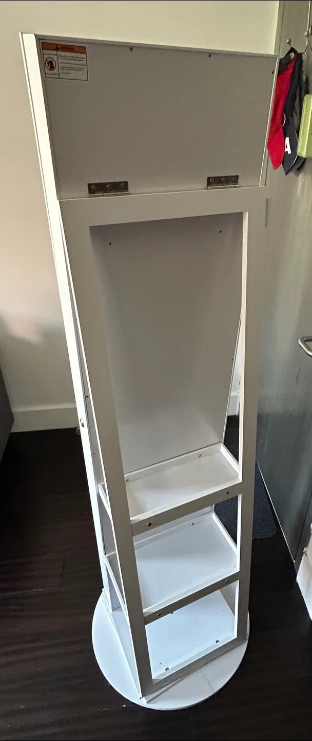 White Jewelry Armoire with Mirror image indicator(4)