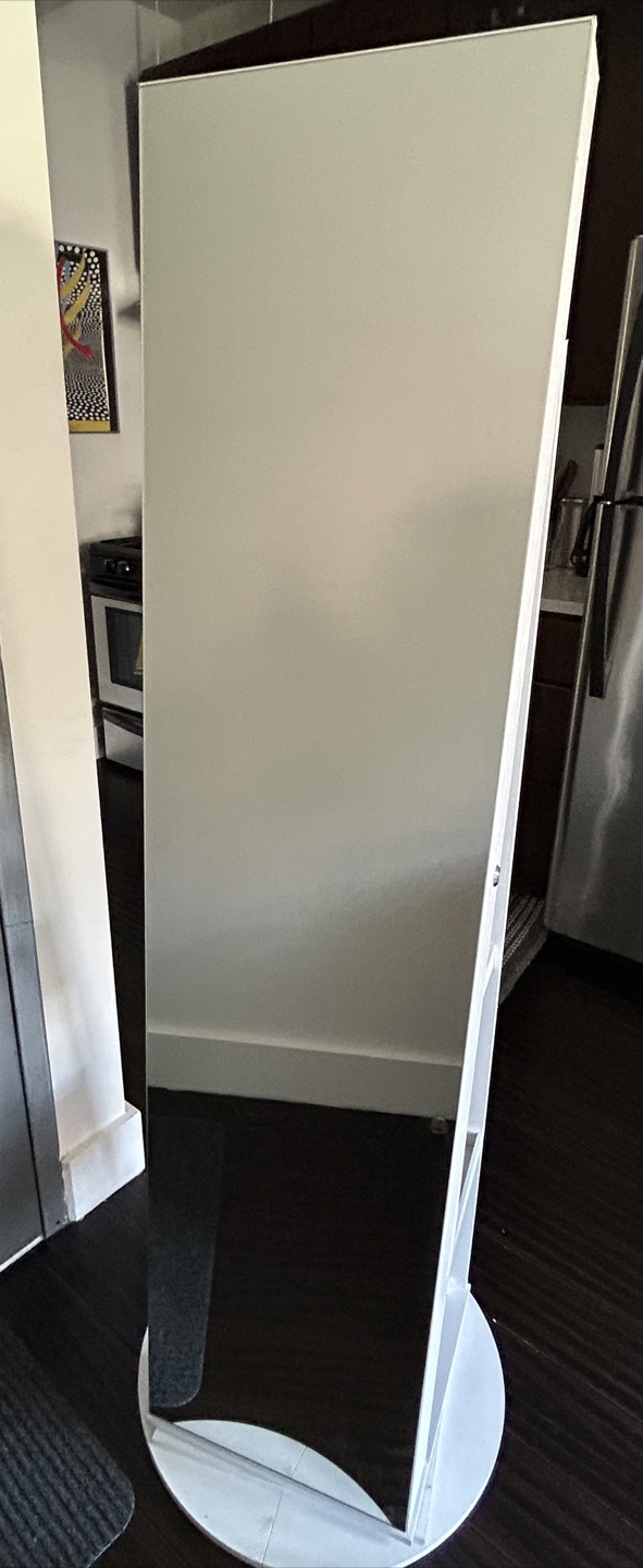 White Jewelry Armoire with Mirror - photo 3