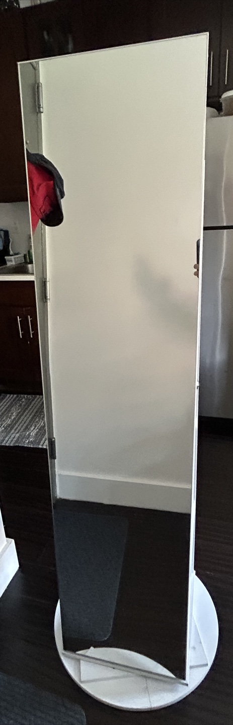White Jewelry Armoire with Mirror - photo 5