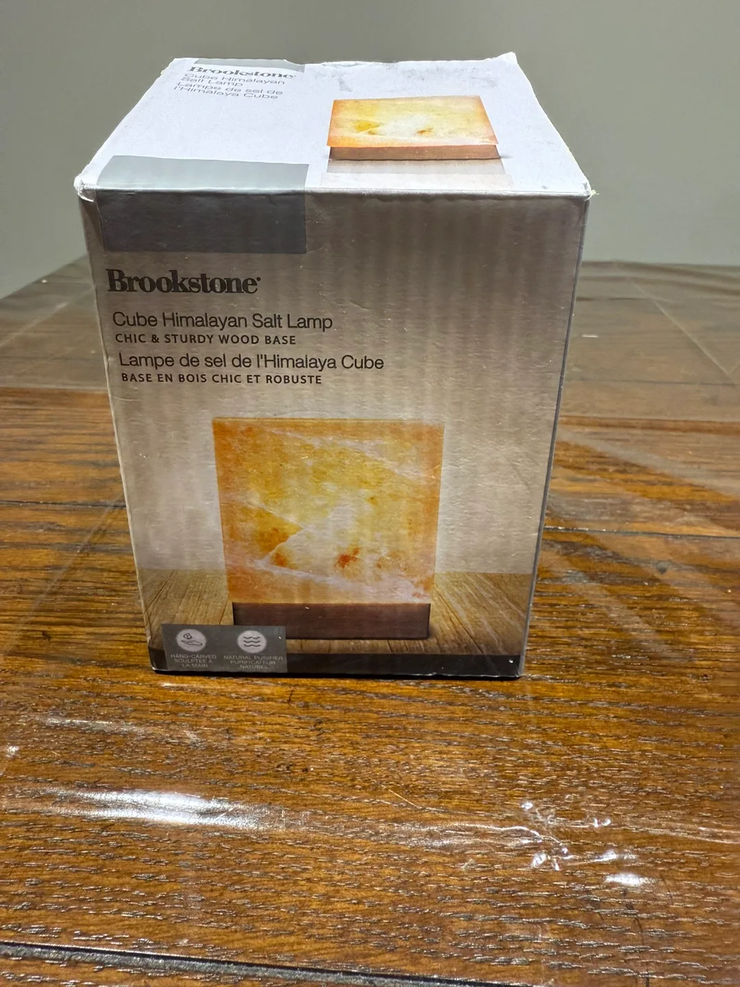 Brookstone Himalayan Salt Lamp Cube thumbnail