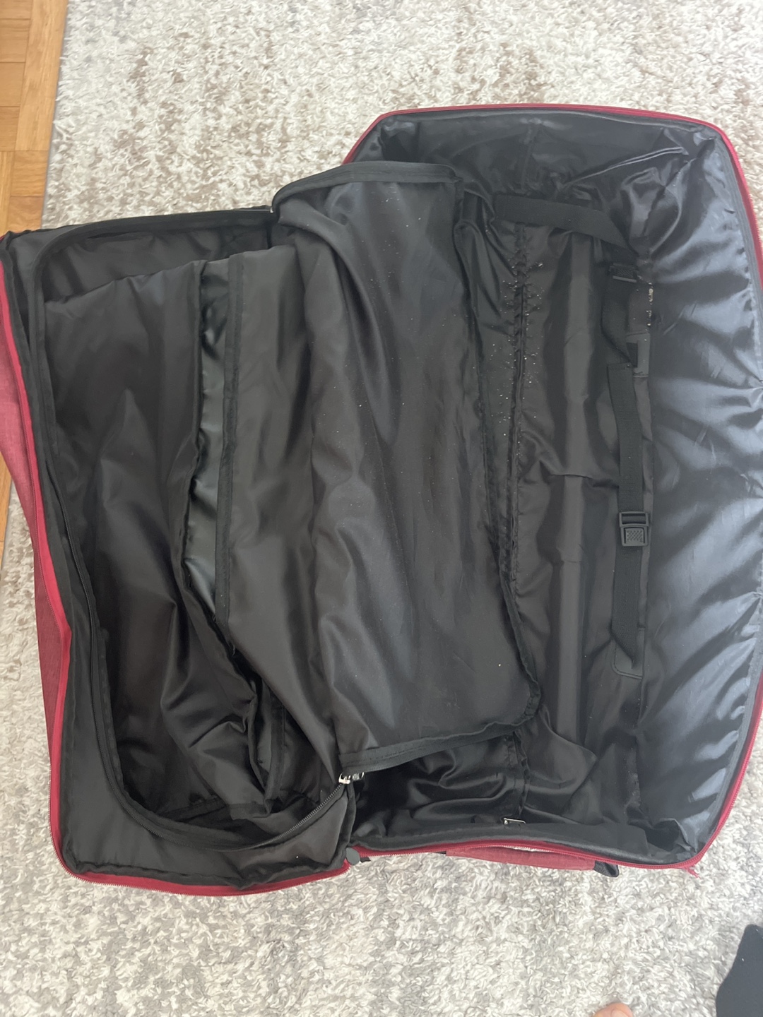 Suitcase Rolling Garment Bag - Burgundy - photo 2