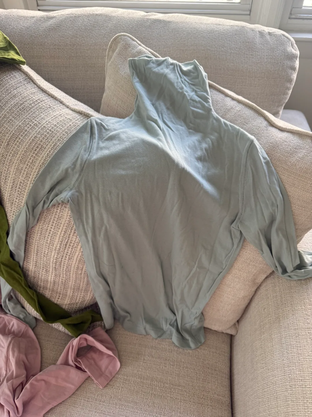 GAP Long Sleeve Top Bundle - Green, Blue, Pink image indicator(3)