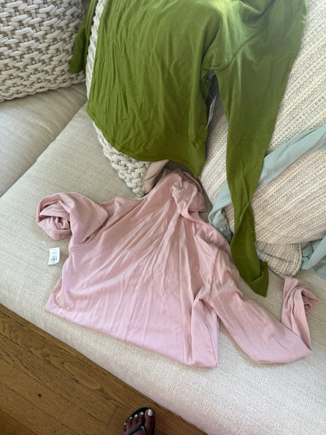 GAP Long Sleeve Top Bundle - Green, Blue, Pink image indicator(4)