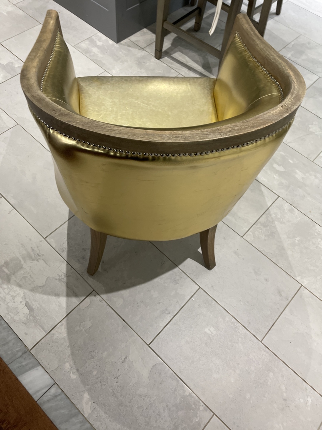Gold Accent Chair - photo 3