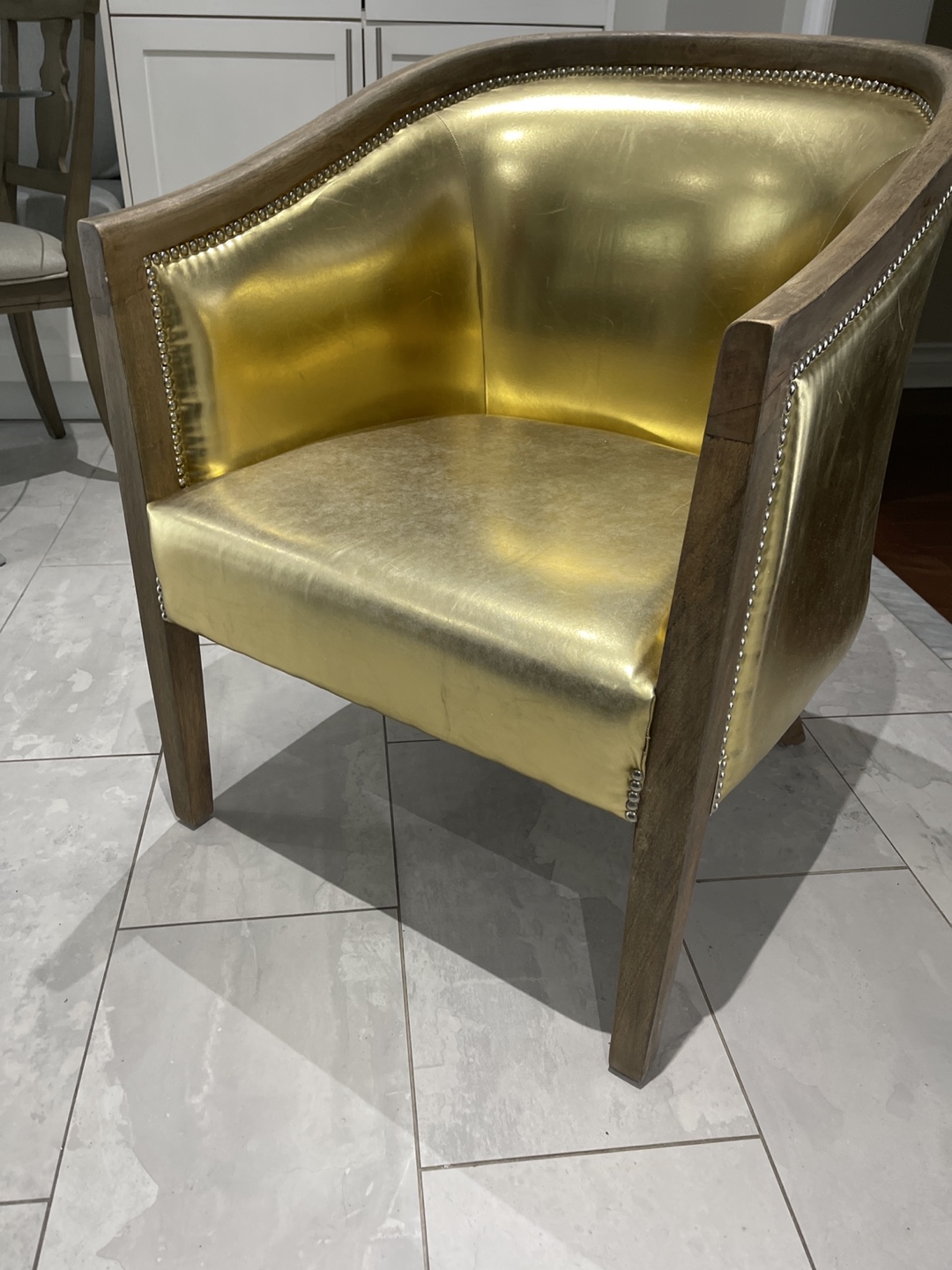 Gold Accent Chair - photo 2