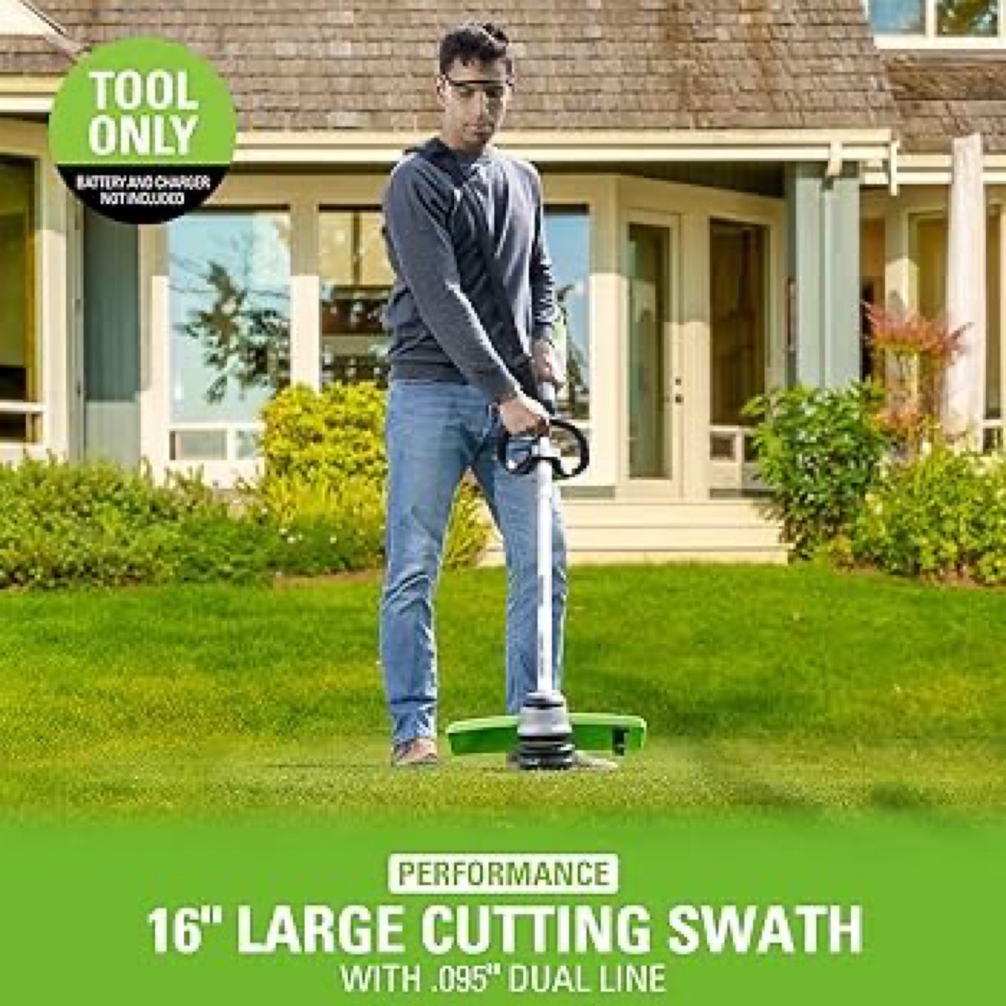 Greenworks 80v 16” String Trimmer (Tool Only) - photo 3