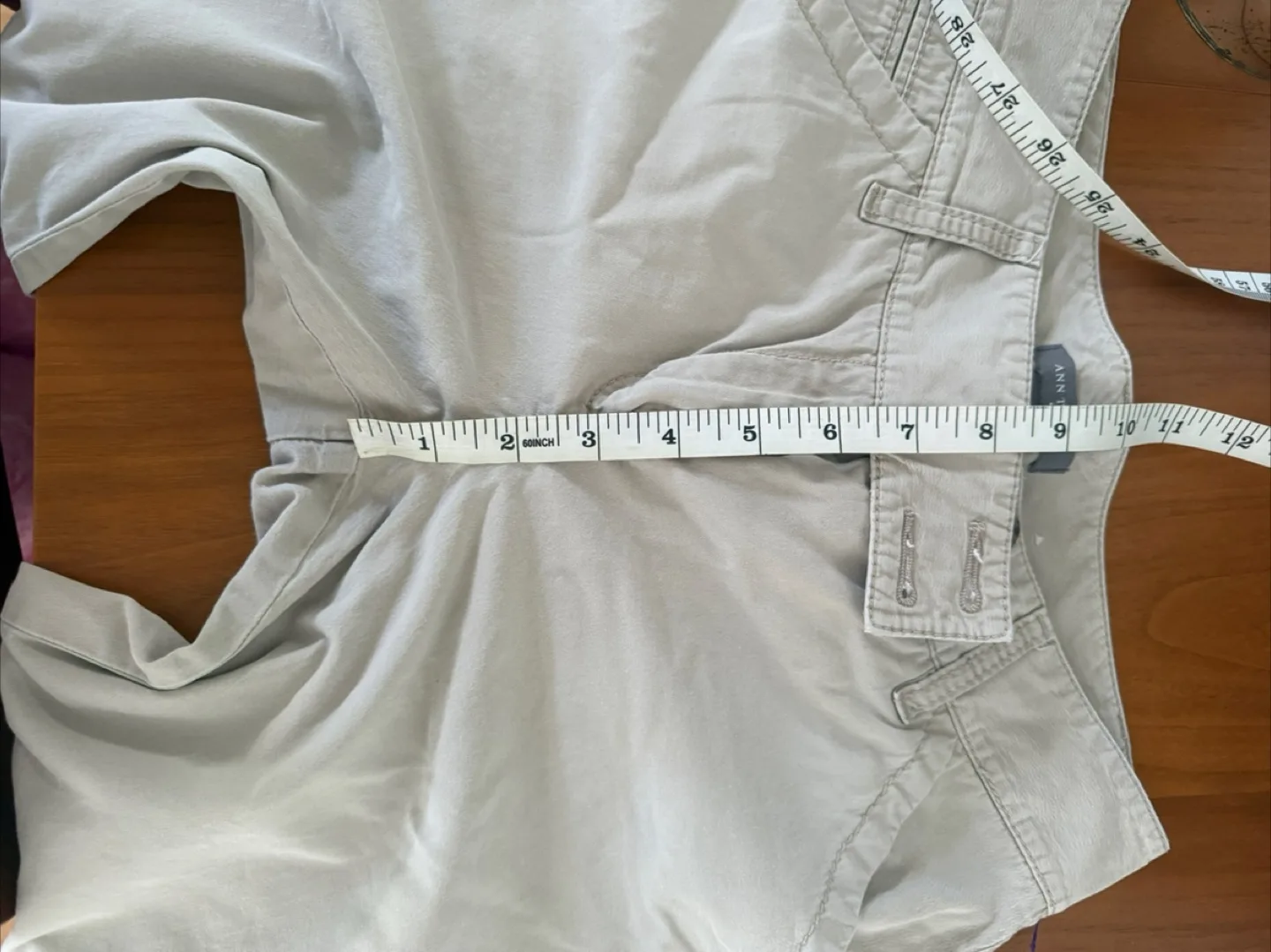 Ann Taylor crop Beige Pants - Size 0 image indicator(5)