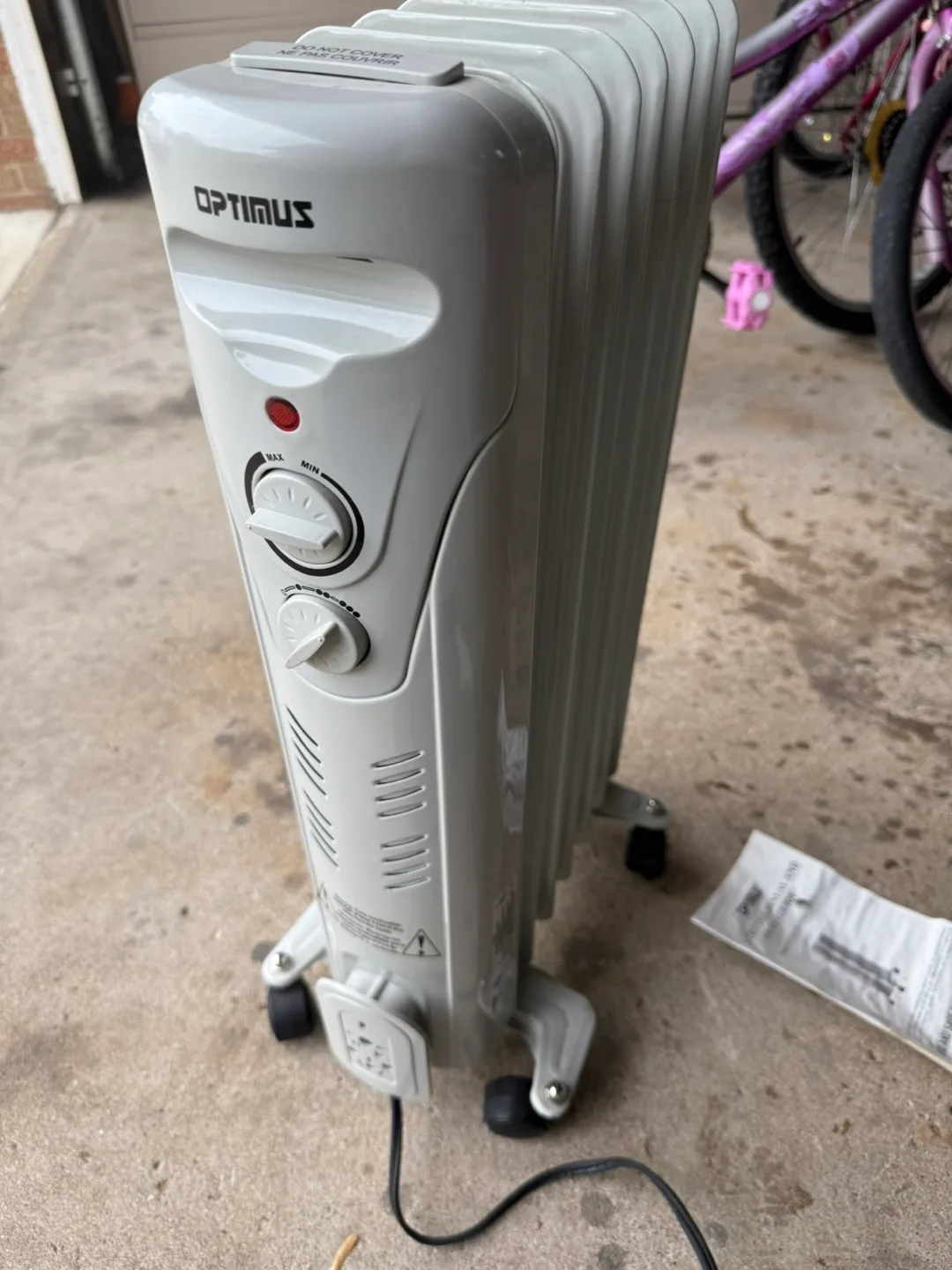 Optimus H-6011A Portable Oil-Filled Radiator Heater thumbnail
