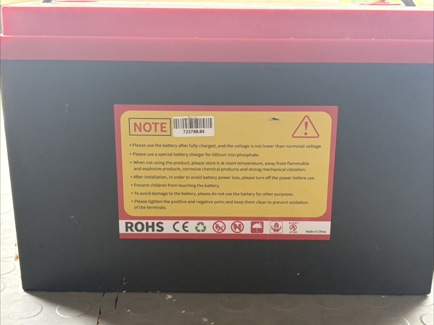 Marine battery 12v 100AH + inclusions - photo 3