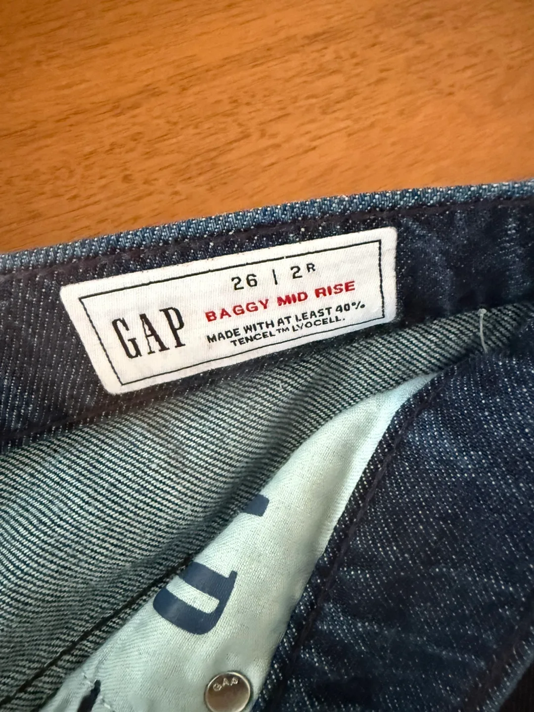 Gap baggy mid rise jeans.  Brand new. image indicator(6)