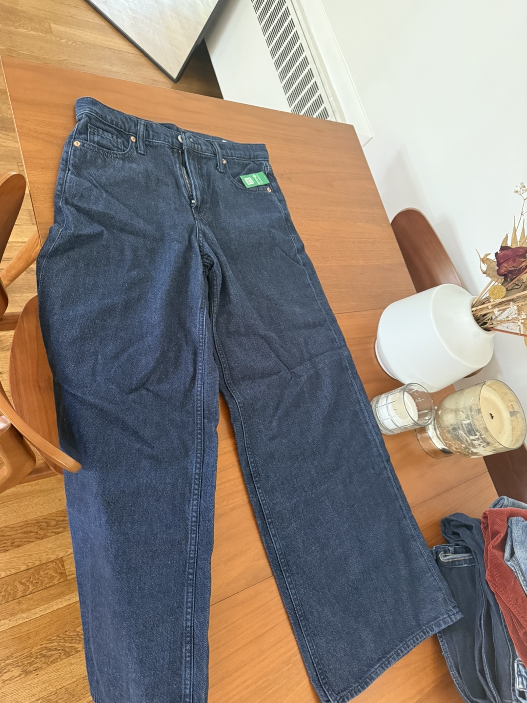 Gap baggy mid rise jeans.  Brand new.