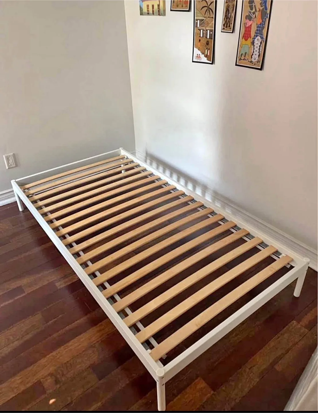 Ikea twin White Bed Frame - Twin (Delivery available) thumbnail