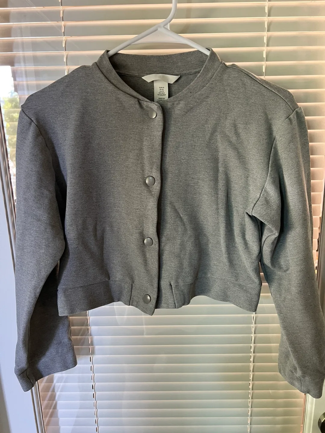 H&M Grey XS Jacket thumbnail