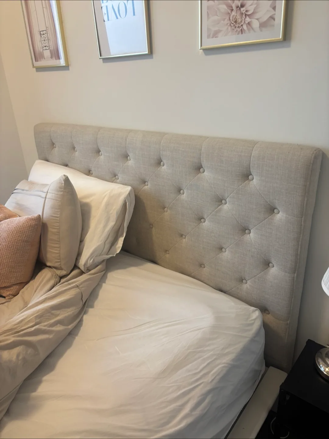Upholstered Headboard - Neutral Colour thumbnail