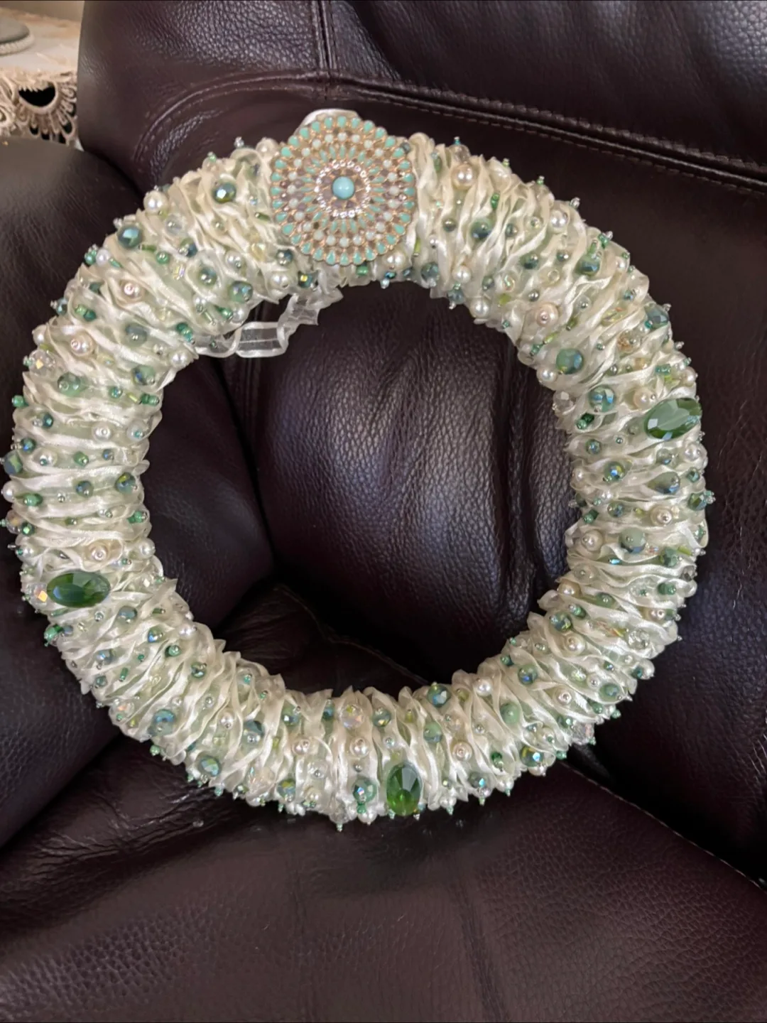 10” Decorative Beaded Wreath thumbnail