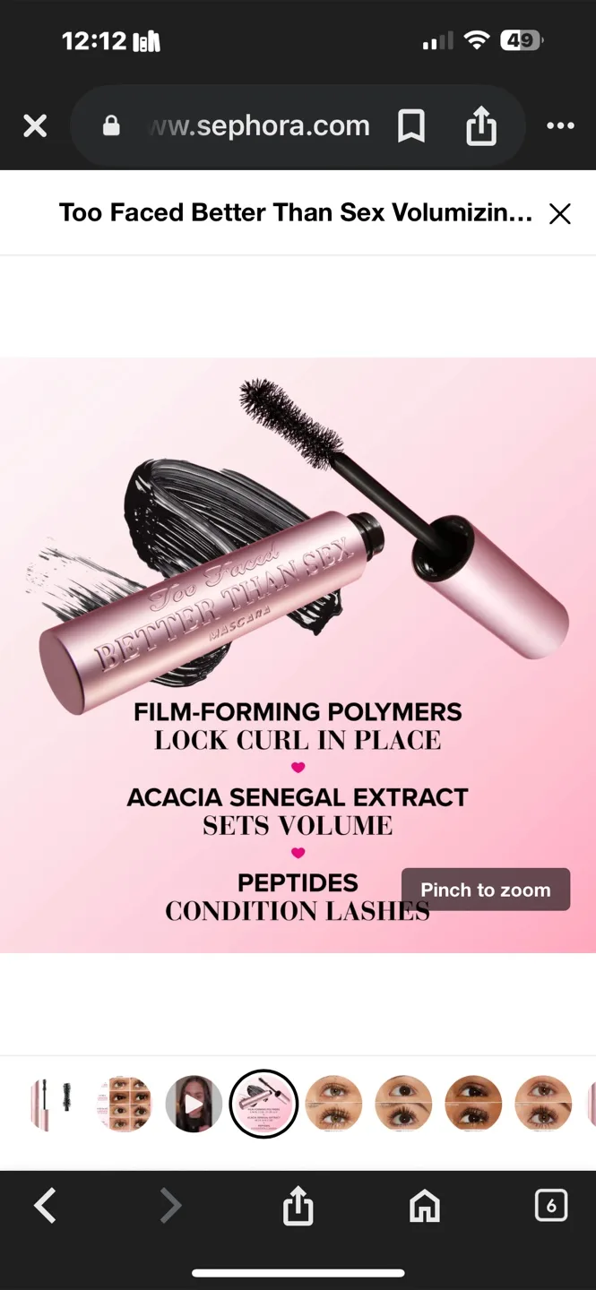 Too Faced Original Better Than Sex Mascara thumbnail