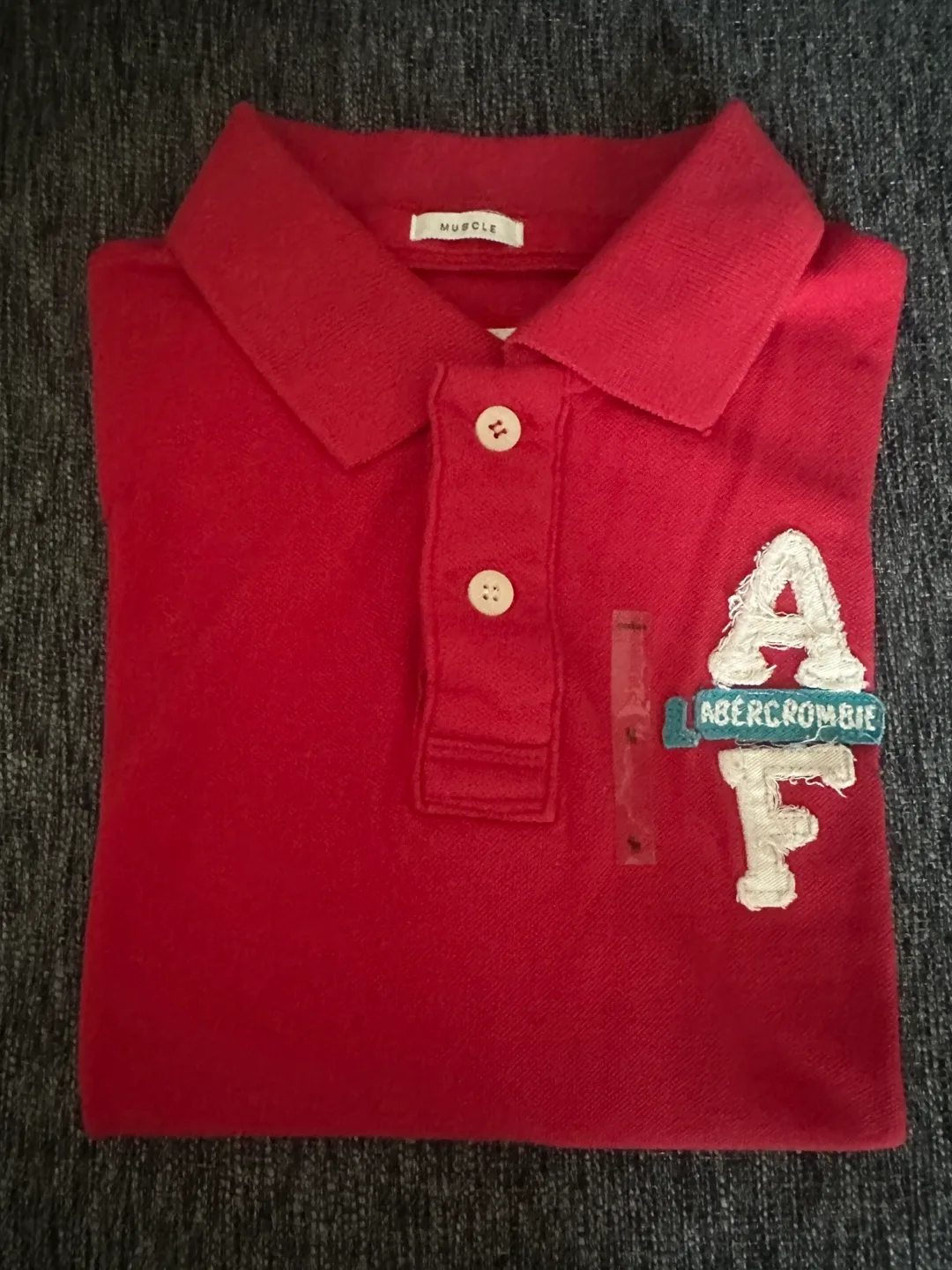 Abercrombie & Fitch Red Polo Shirt - Men's thumbnail