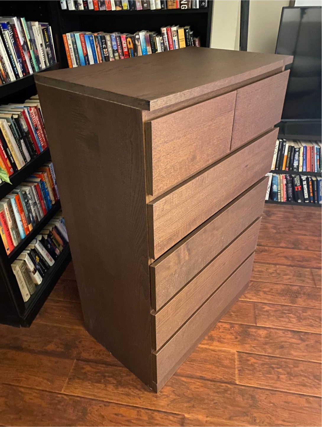 FREE DELIVERY: Brown Tall Dresser $180 (HRM) - photo 2
