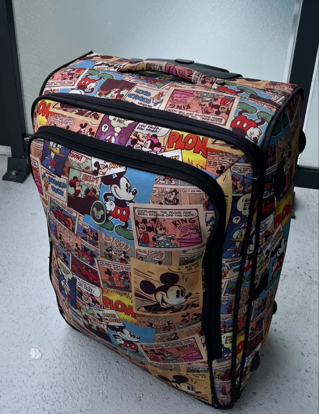 Mickey Mouse Comic Print Luggage Two Wheels thumbnail
