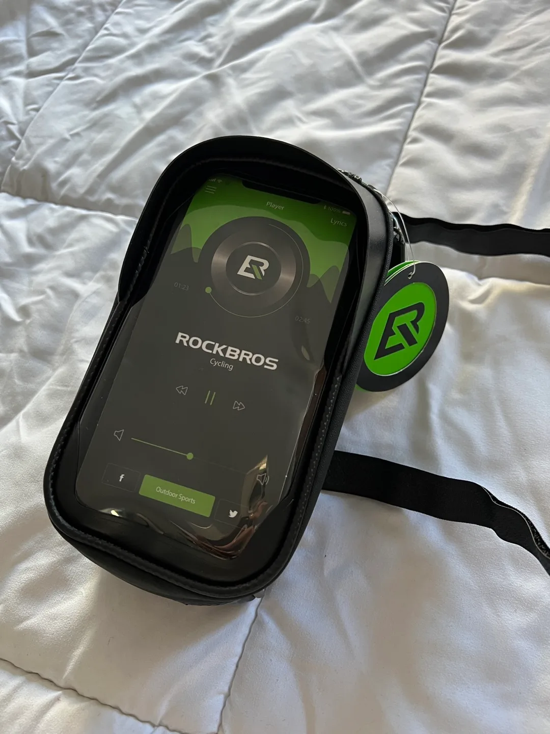 ROCKBROS Bicycle Handlebar Bag - Black thumbnail