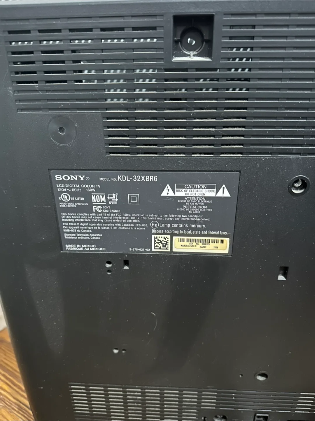 Sony Bravia 32" LCD Digital Colour TV image indicator(5)