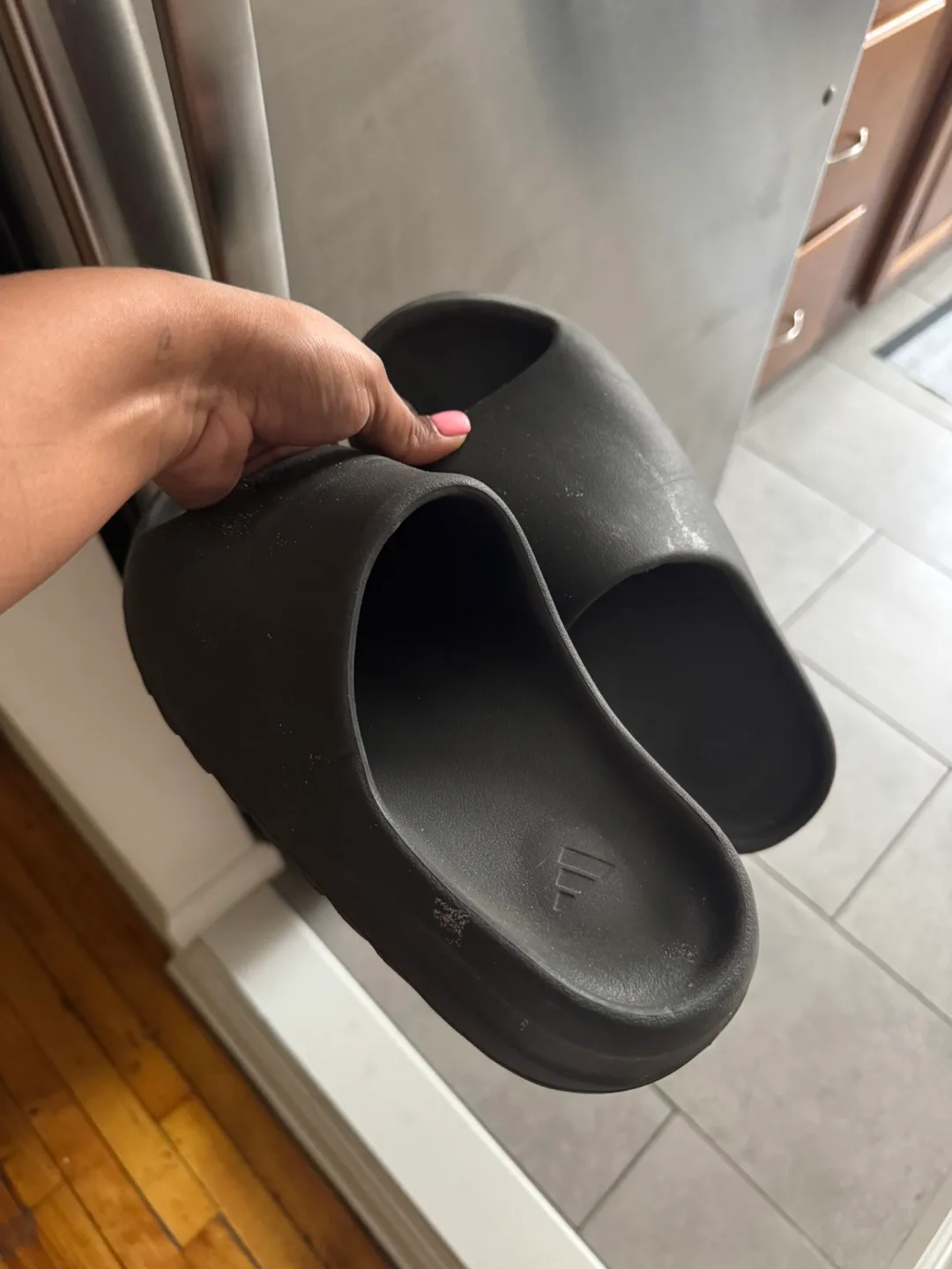 Adidas- Yeezy slides size 8 or 9 thumbnail