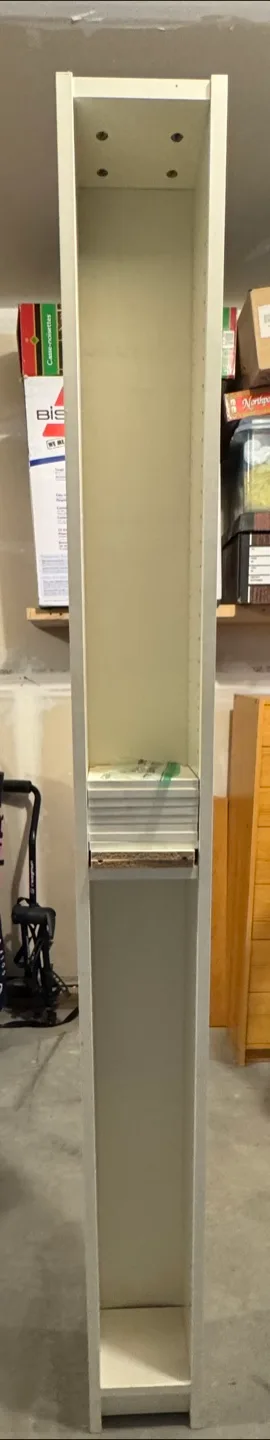 Tall White IKEA Storage unit with ten shelves thumbnail