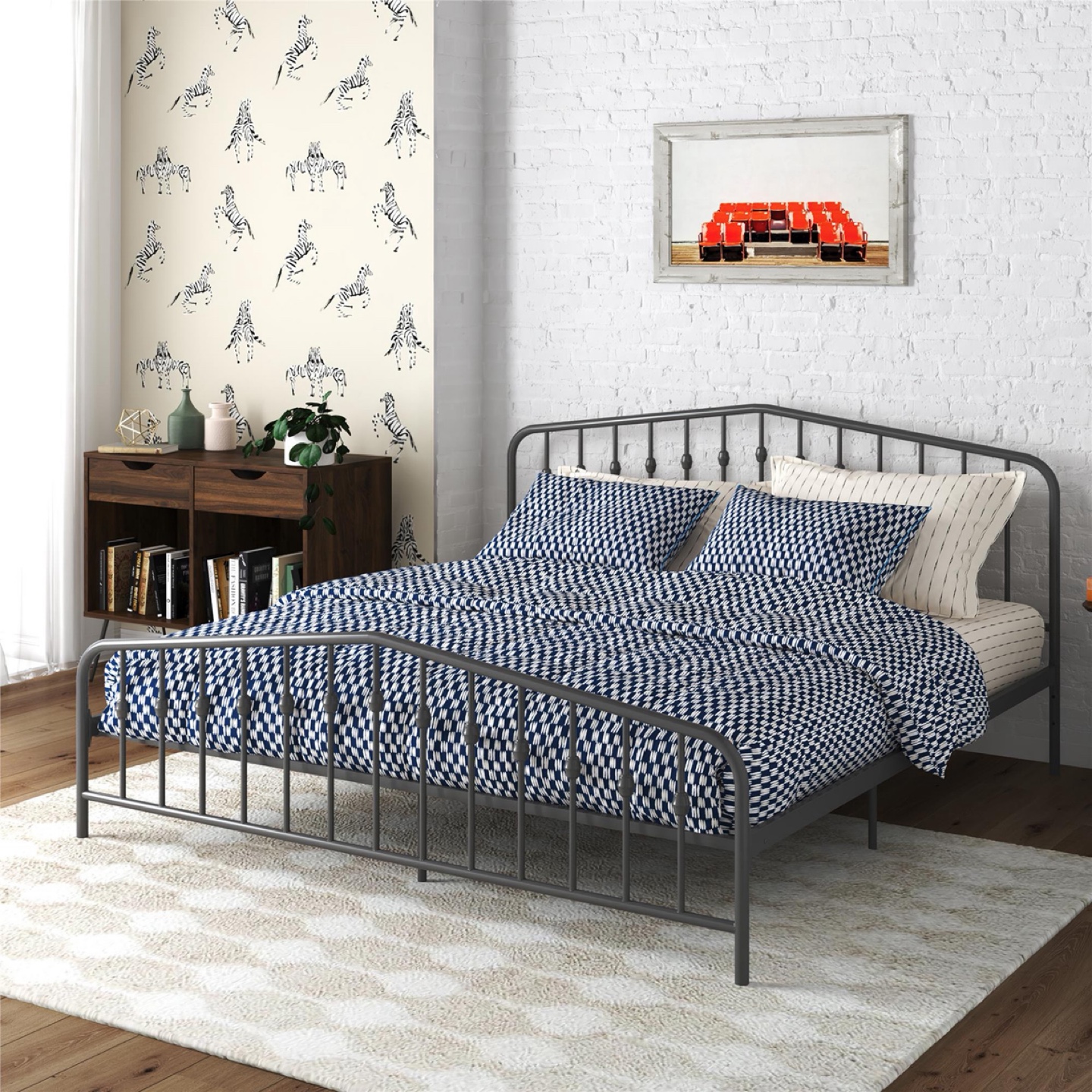 Metal Bed Frame - King Size -$50 - photo 4