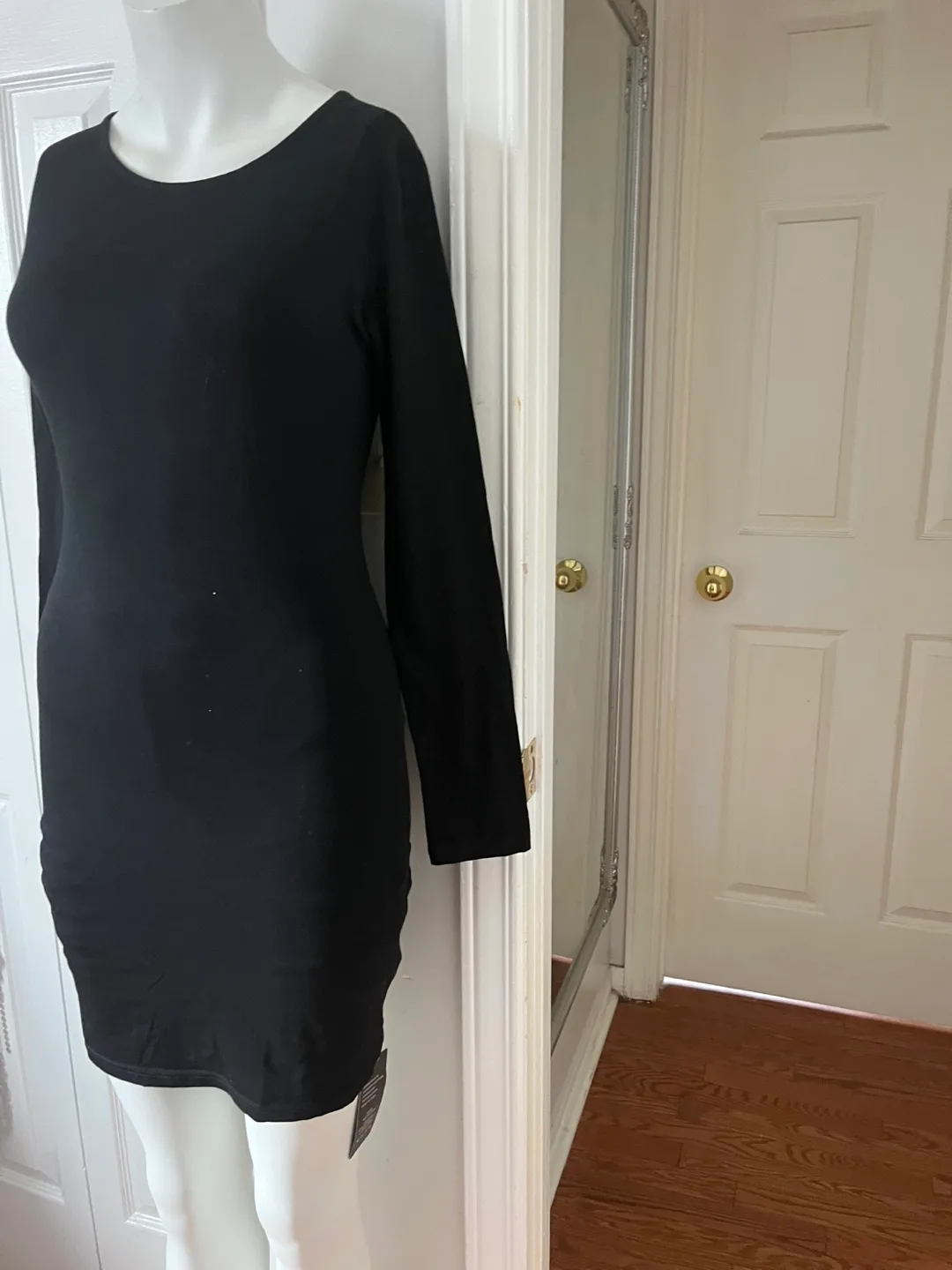 Queen.M Black Long Sleeve Mini Dress image indicator(5)