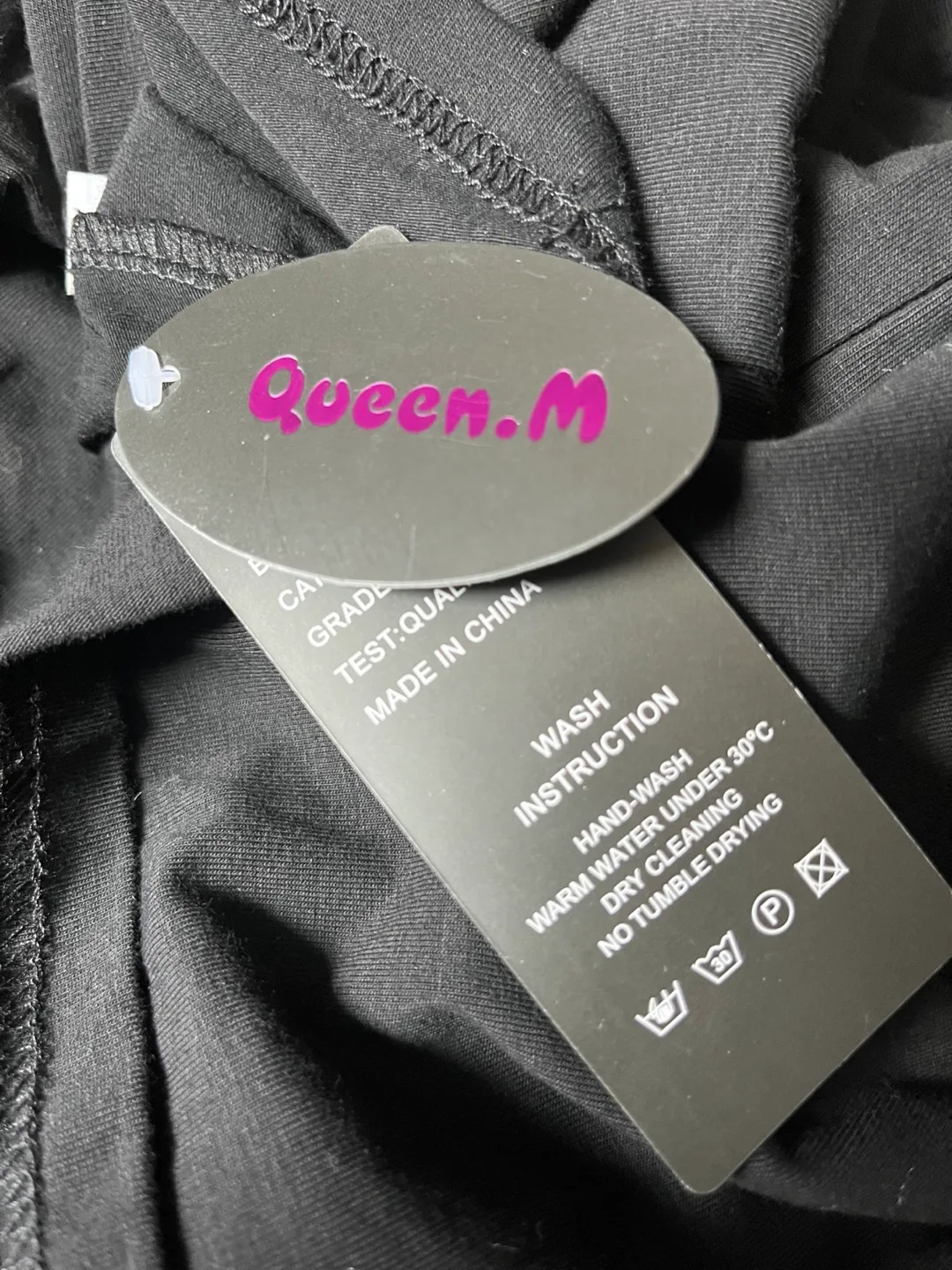 Queen.M Black Long Sleeve Mini Dress thumbnail