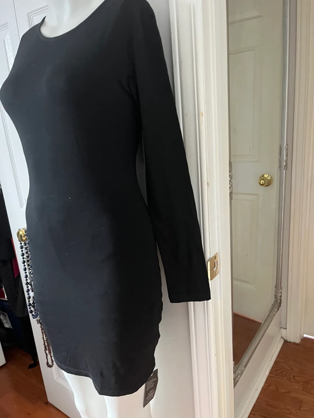 Queen.M Black Long Sleeve Mini Dress image indicator(7)