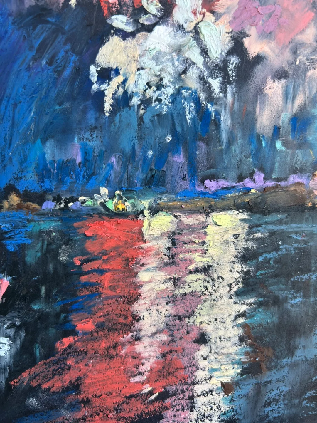 “Canadian Summer” Original Oil Pastel Painting image indicator(5)