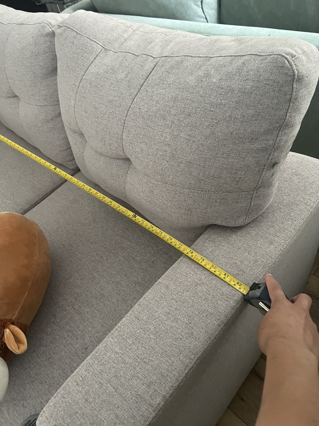 IKEA Sleeper sofa with storage- light beige slightly used - photo 4
